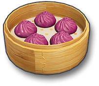 Veggies and Purple Yam Buns