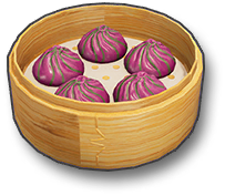 Cucumber and Purple Yam Buns